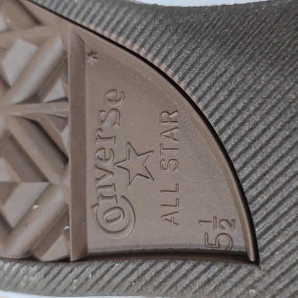 Converse White High-Top Platform Sneakers Women's 7.5 Shoes - Picture 9 of 10